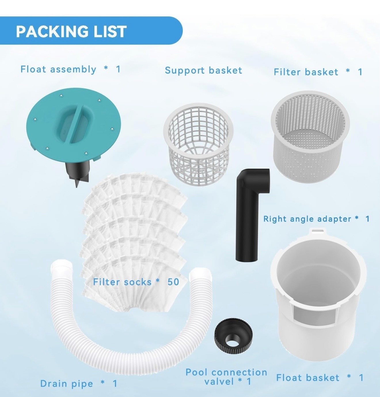 Automatic Floating Above Ground Pool Skimmer Leaf Debris Collector 10 Pack
