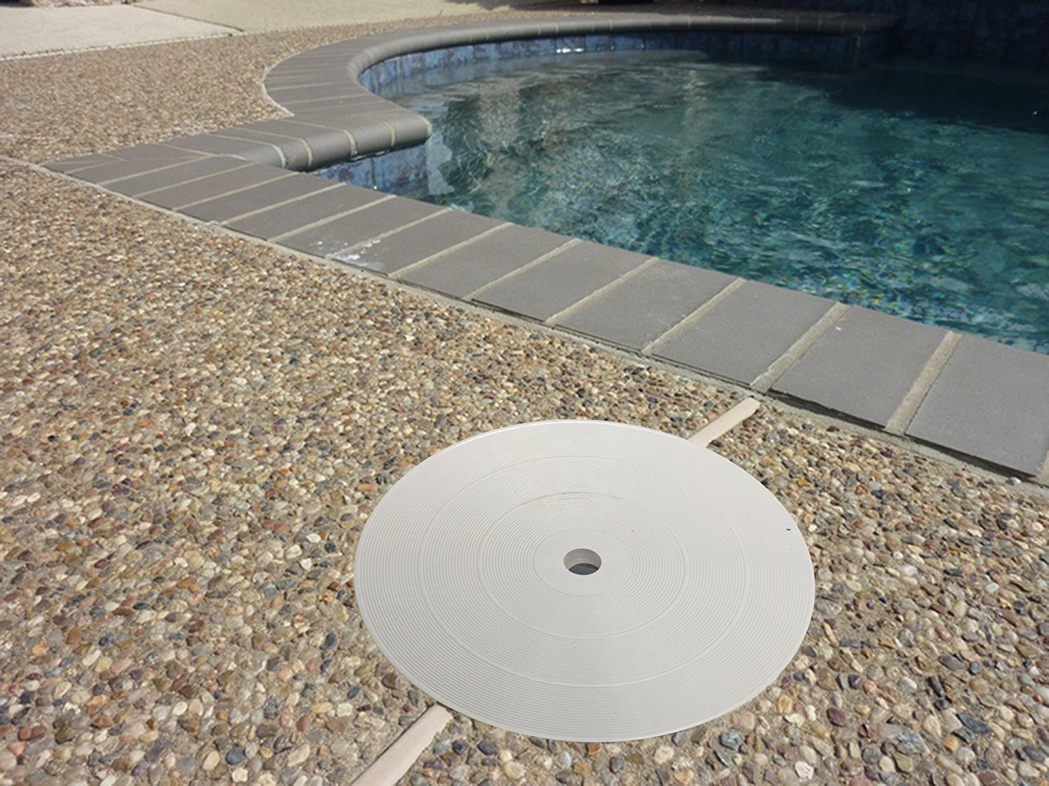 6&Prime; or 6 inch Gray Skimmer Pool Spa Deck Lid – Made 6 inches Across