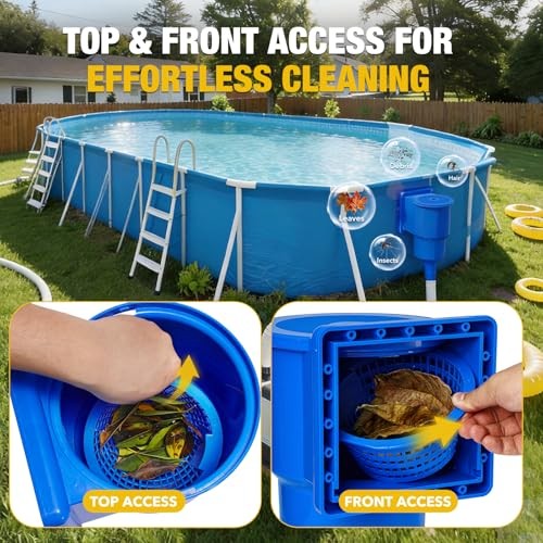 Heavy Duty Pool Skimmer Kit with Through-Wall Mount – Above Ground