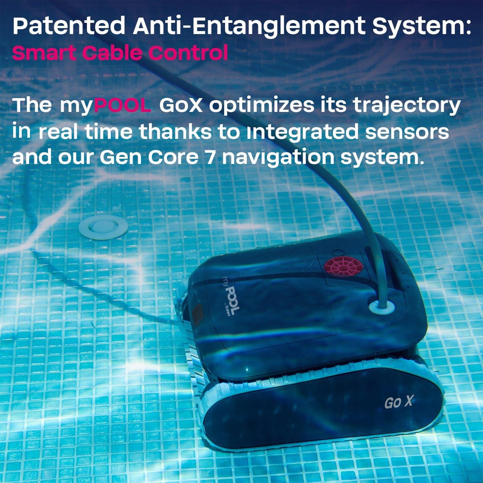 BWT MyPool Go X Robotic Pool Cleaner RURN-NOY0-GOX70