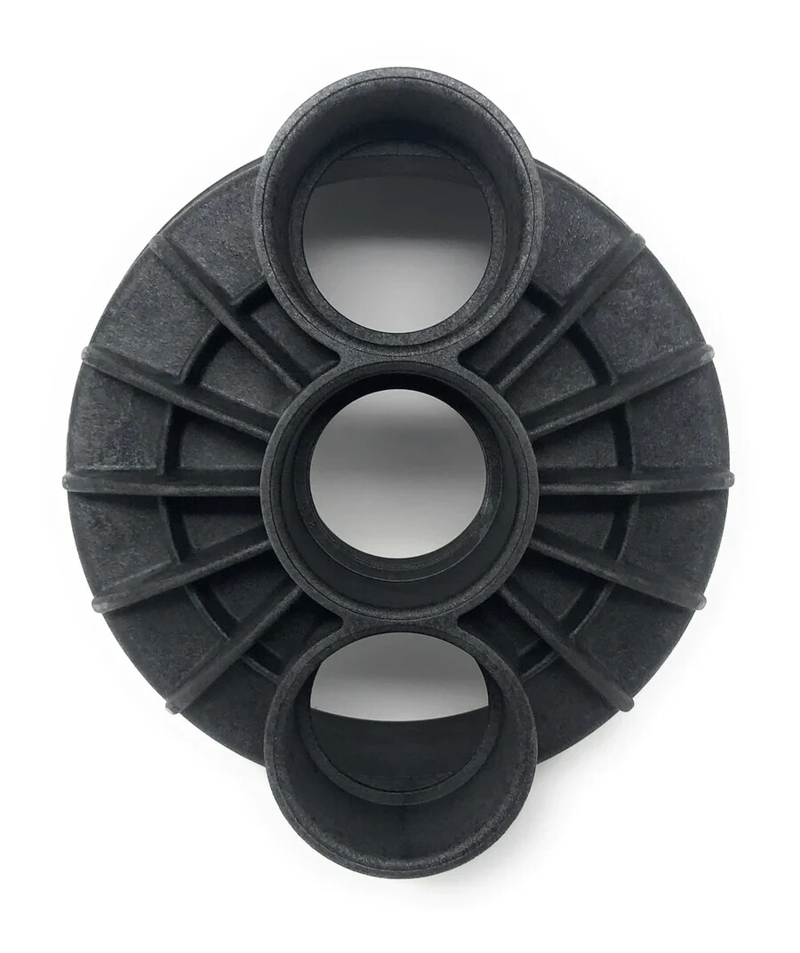 Paramount 2-Port 2&Prime; Water Valve Base (Black) Replacement Pool Part