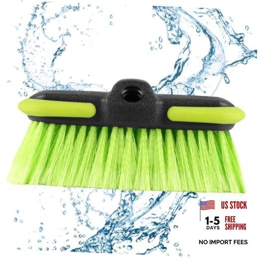 Car Wash Brush Head 8&Prime;, Scrub Brush Attachment for Extension Pole, Outdoor