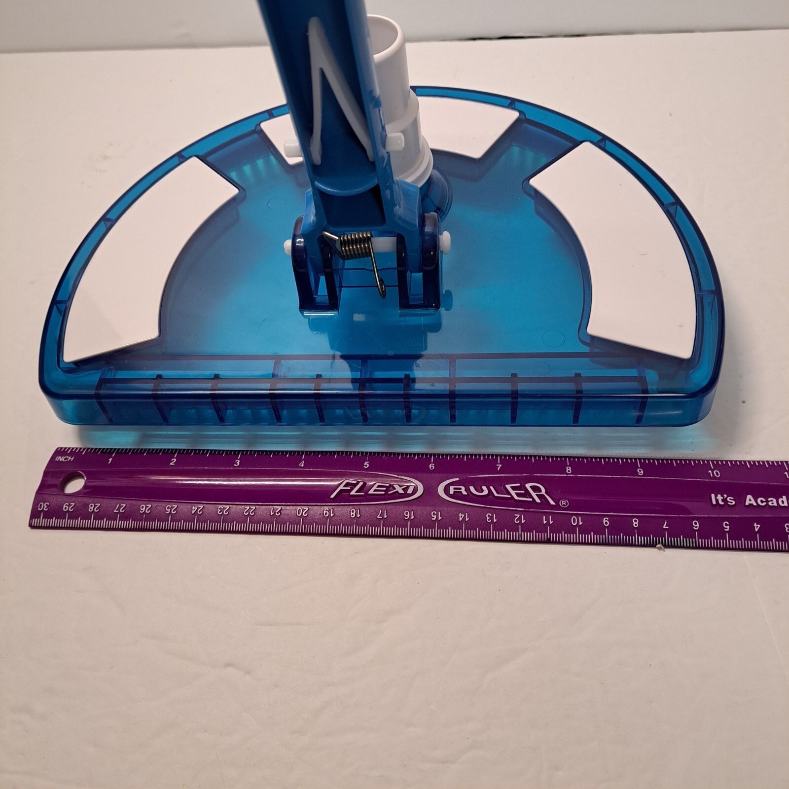 USP Pool Vacuum Brush Head Curved Half Moon Body 10×7&Prime; Swivel Connect VH-709