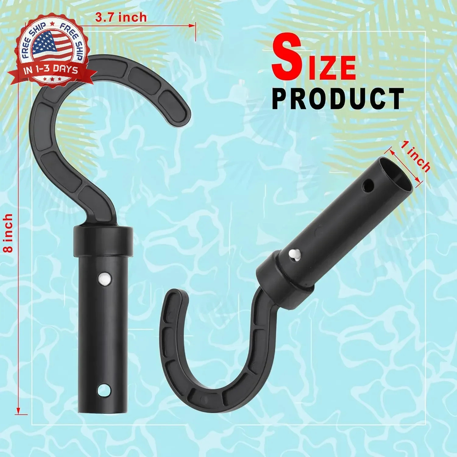 2 Pack Hook for All Robotic Pool Cleaner, Including Cordless, Above Ground and U
