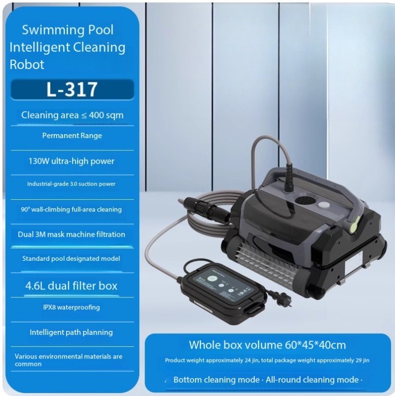 Fully Automatic Submersible Vacuum Cleaner Wall-Climbing Pool Bottom Cleaner