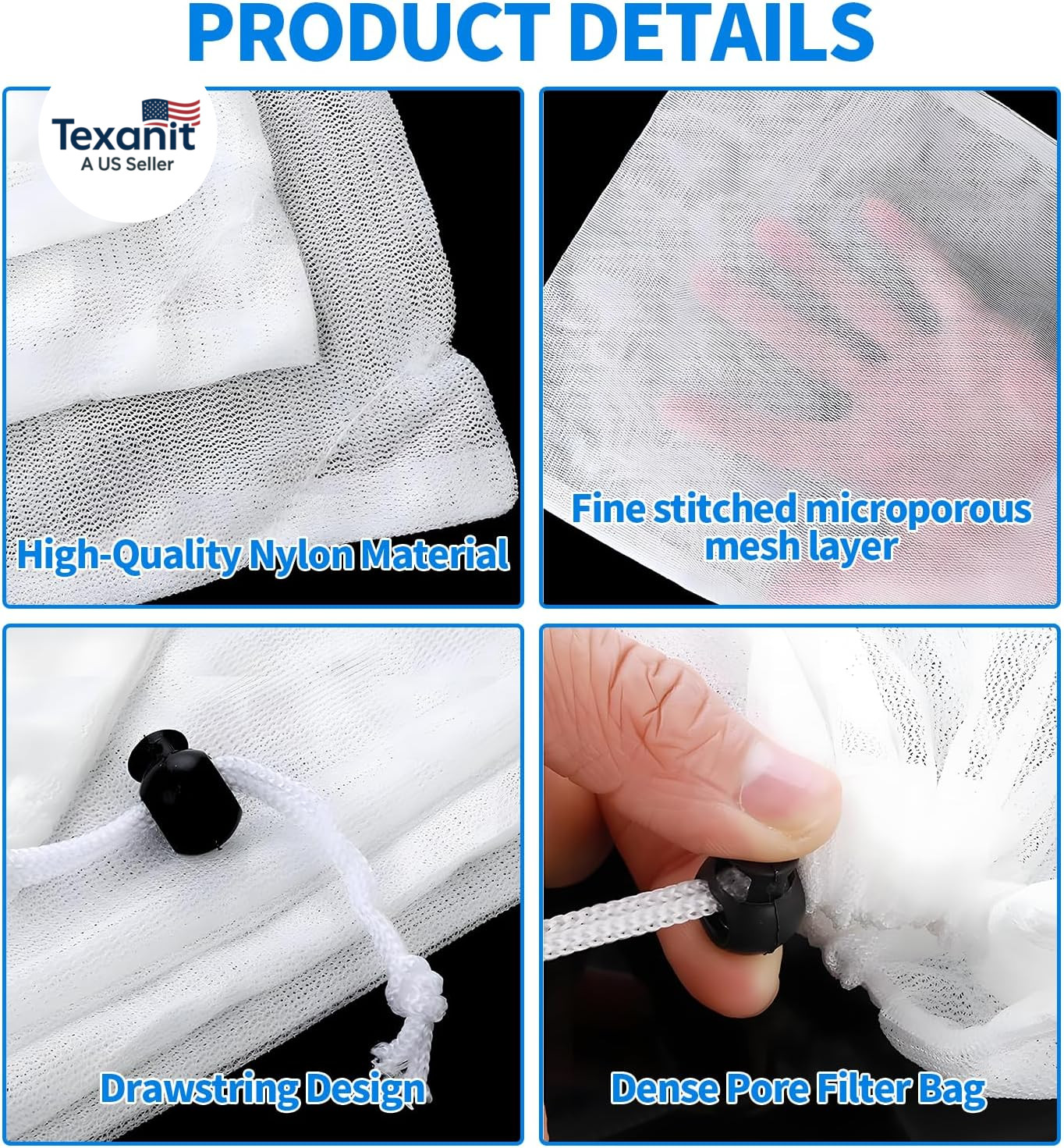 8PCS Pool Vacuum Replacement Mesh Bag – Mesh Bag for Pool Vacuum, Pool Vacuum Cl