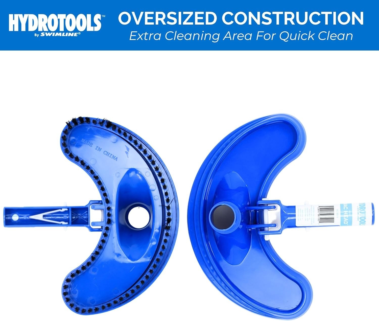 Swimline Hydrotools Manual Pool Vacuum Head Half Moon for Inground Pool