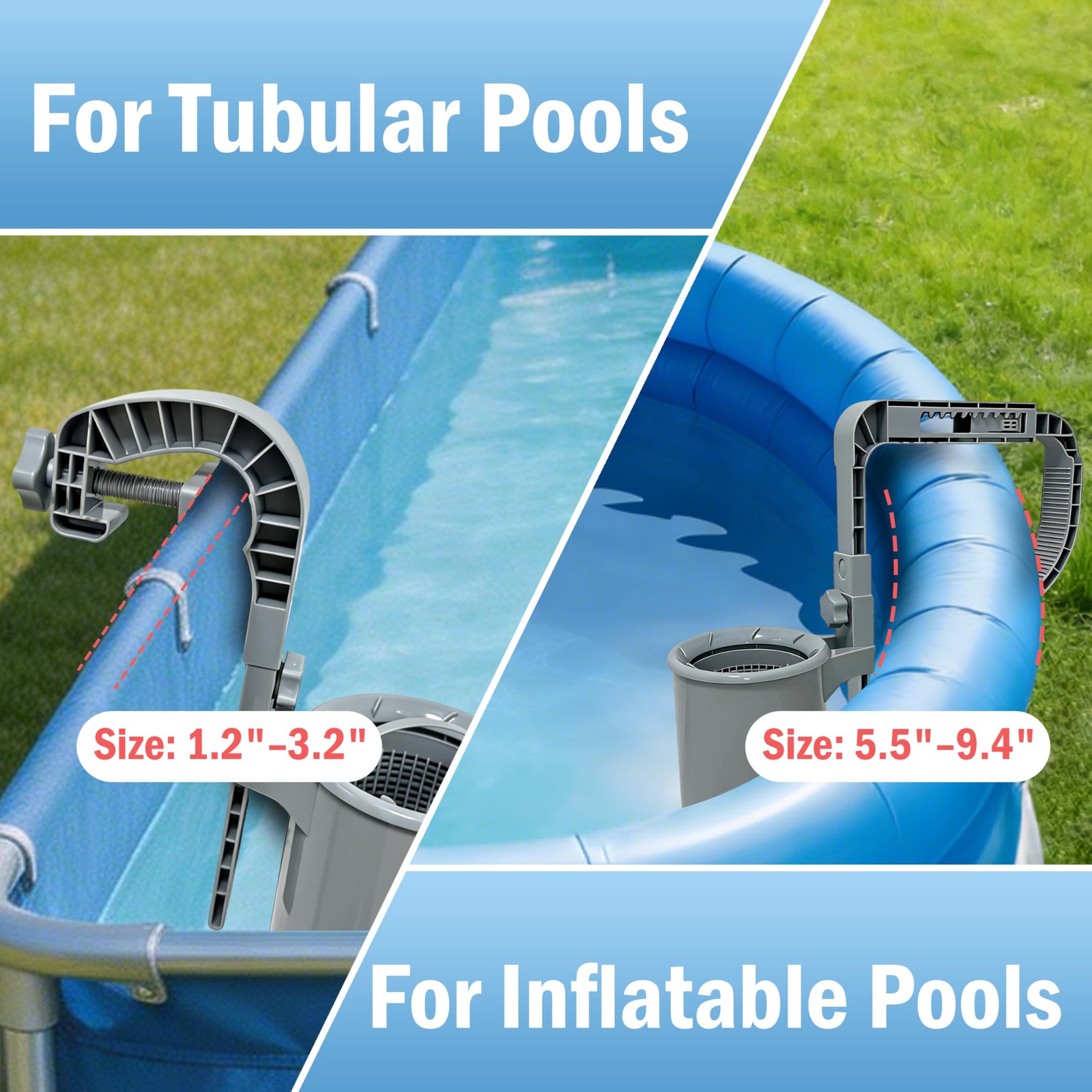 Pool Skimmer Above Ground Wall Mount Surface Debris Filter Heavy Duty ABS