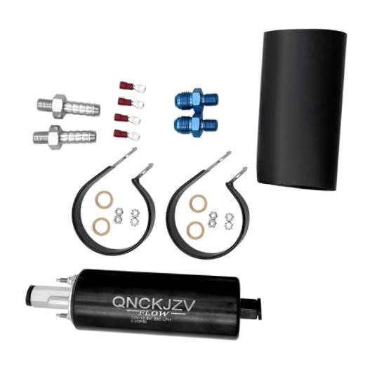 High Flow 290LPH Inline Fuel Pump with Installation Kit – Replacement for