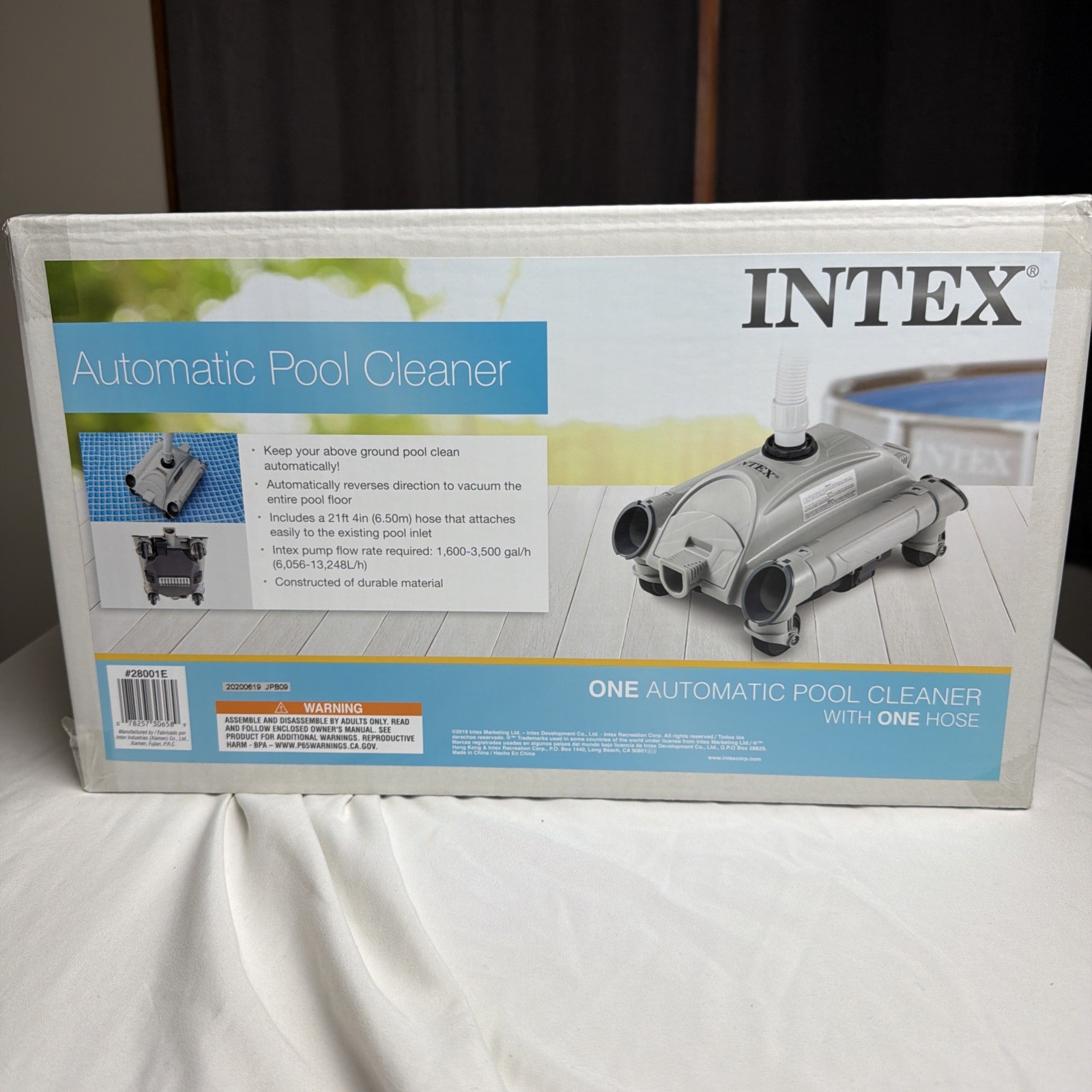 Intex 28001E Swimming Pool Automatic Vacuum Cleaner With One Hose New In Box