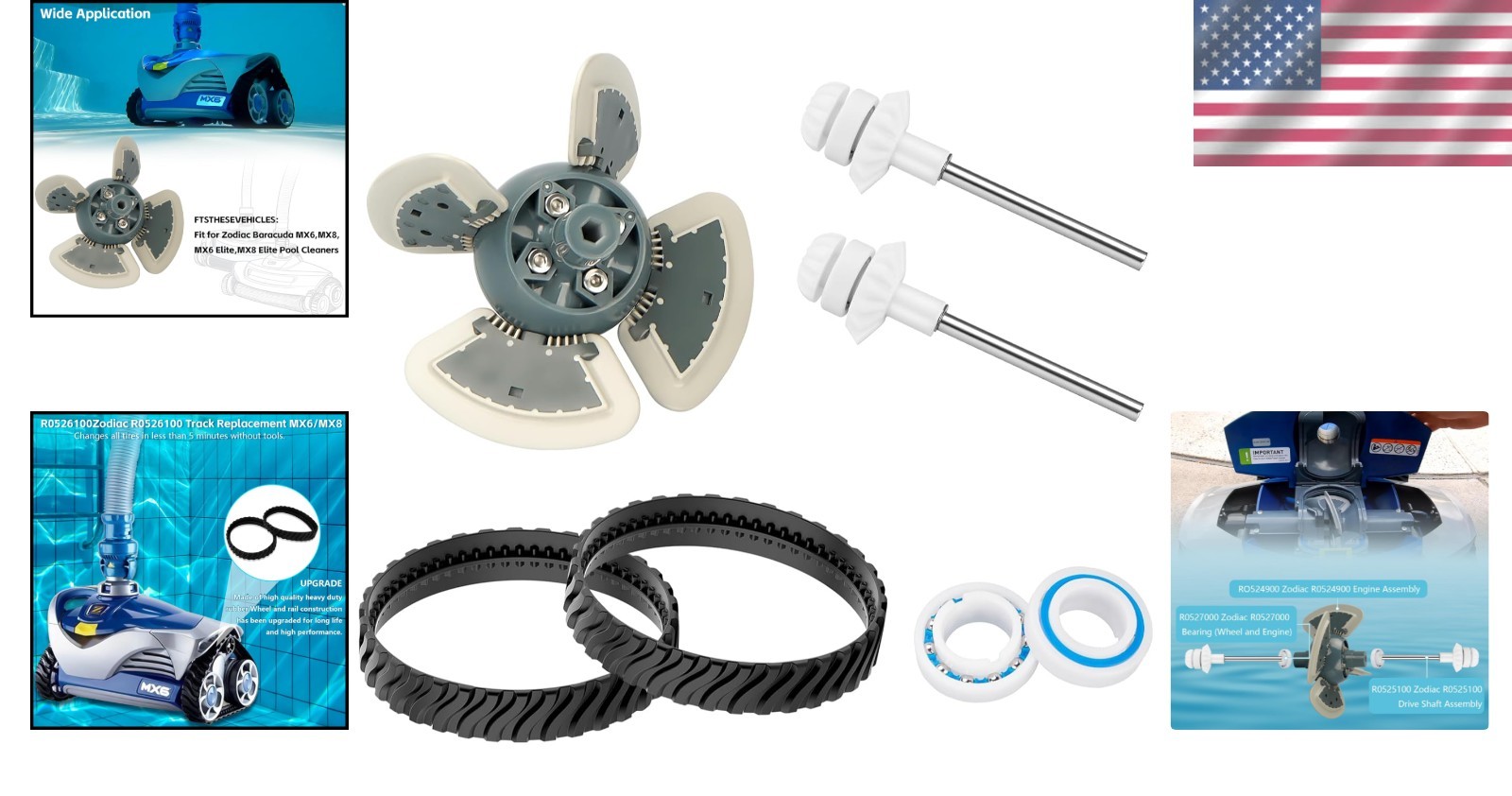 Zodiac MX6 MX8 Replacement Parts Kit | Easy Installation, Efficient Cleaning