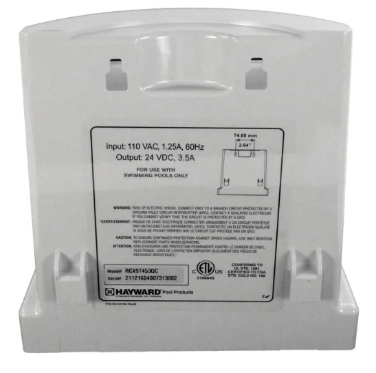 Hayward Power Supply, 115 V for U.S. Quick Clean