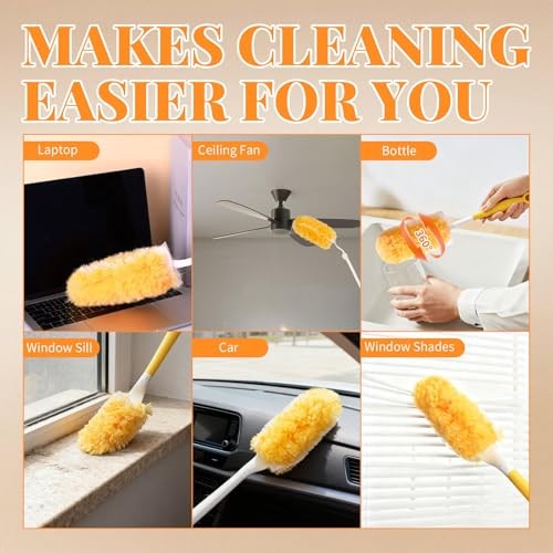 20 Count Duster Refill for Swiffer Duster with 1 20 Refills & 1 Handle (Orange)