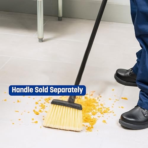Sparta Duo-Sweep Flagged Angle Broom Head with Frayed Bristles, Heavy Pack of 1