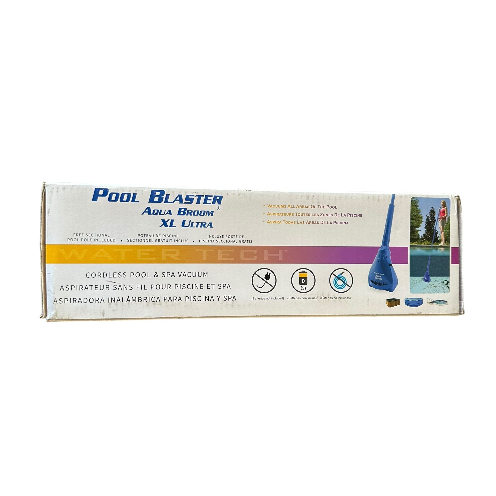 Pool Blaster Aqua Broom XL Ultra, Water Tech, Sectional Pool Pole New Open Box