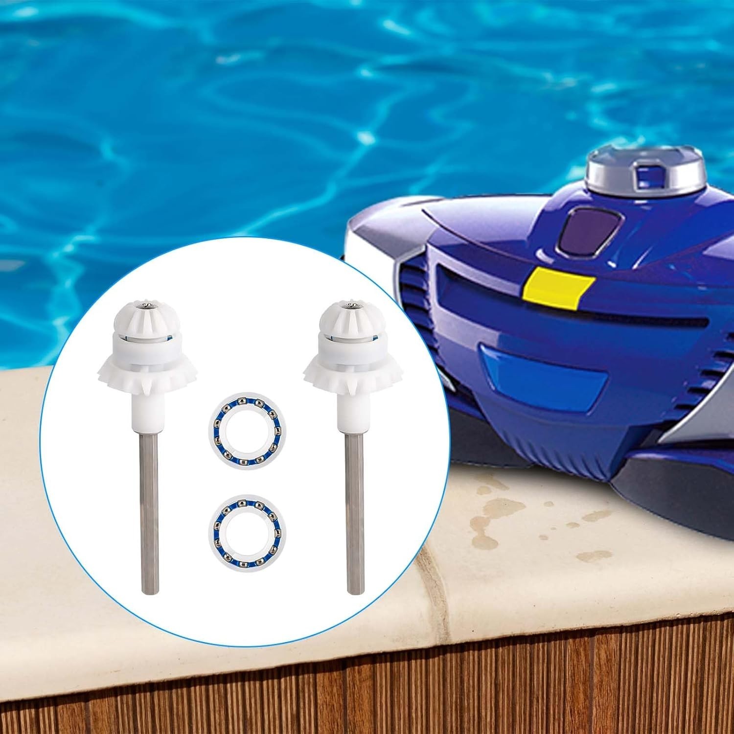 ABS Drive Shaft Set for Zodiac MX8EL/MX6EL Pool Cleaners – Easy Install
