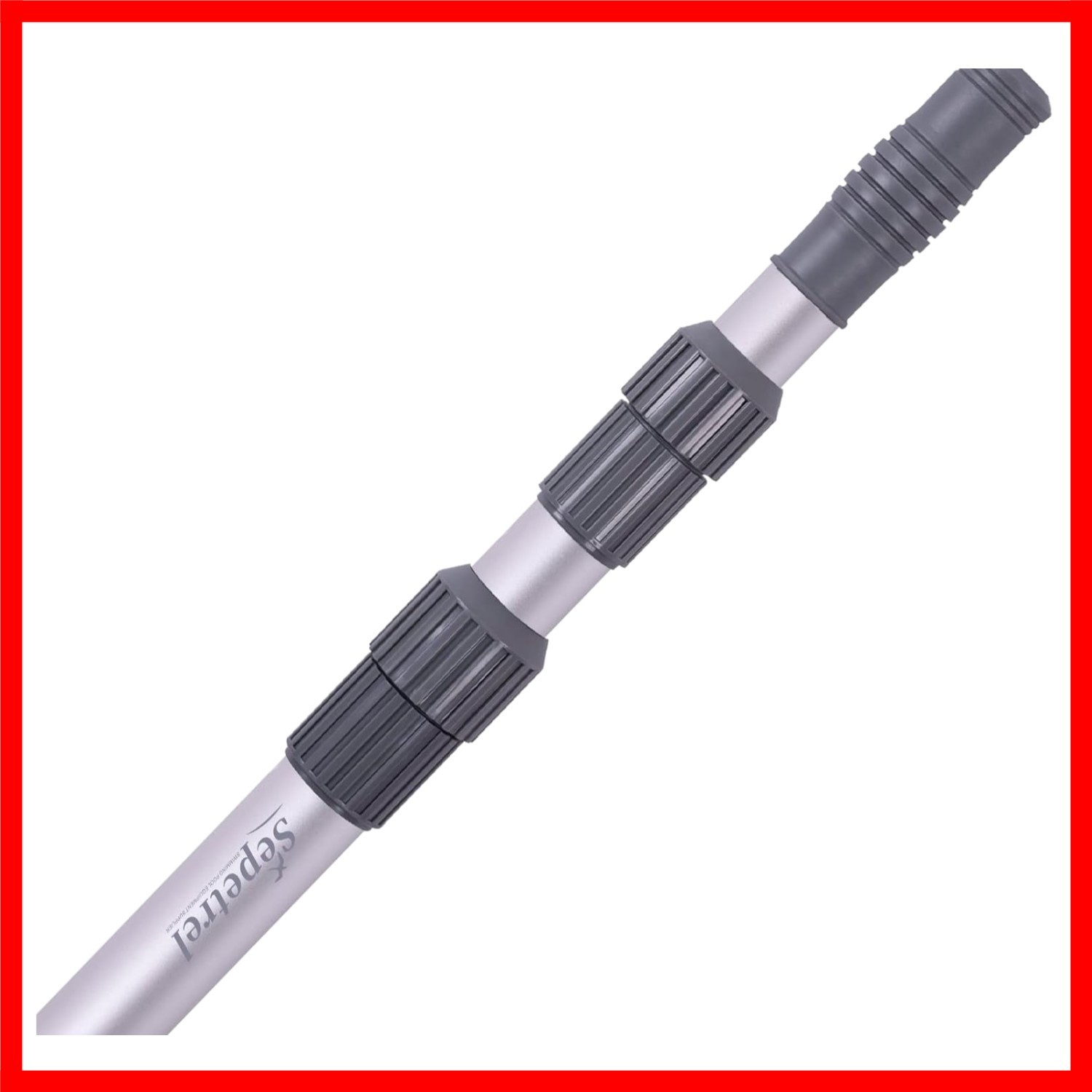 15-Foot Professional Telescoping Pool Cleaning Pole with Adjustable Length