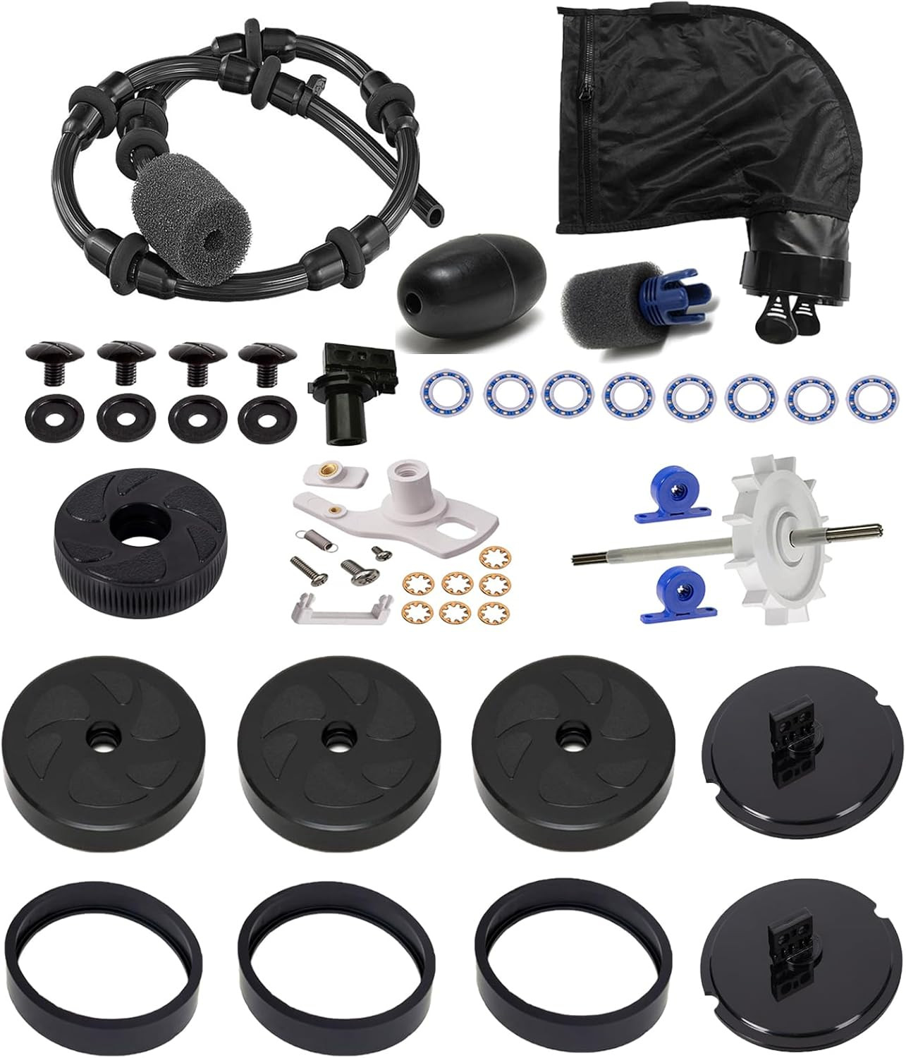 Pool Cleaner Tune up Rebuild Kit K49 with Wheel C7, Tire C11, Drive Shaft C86, T