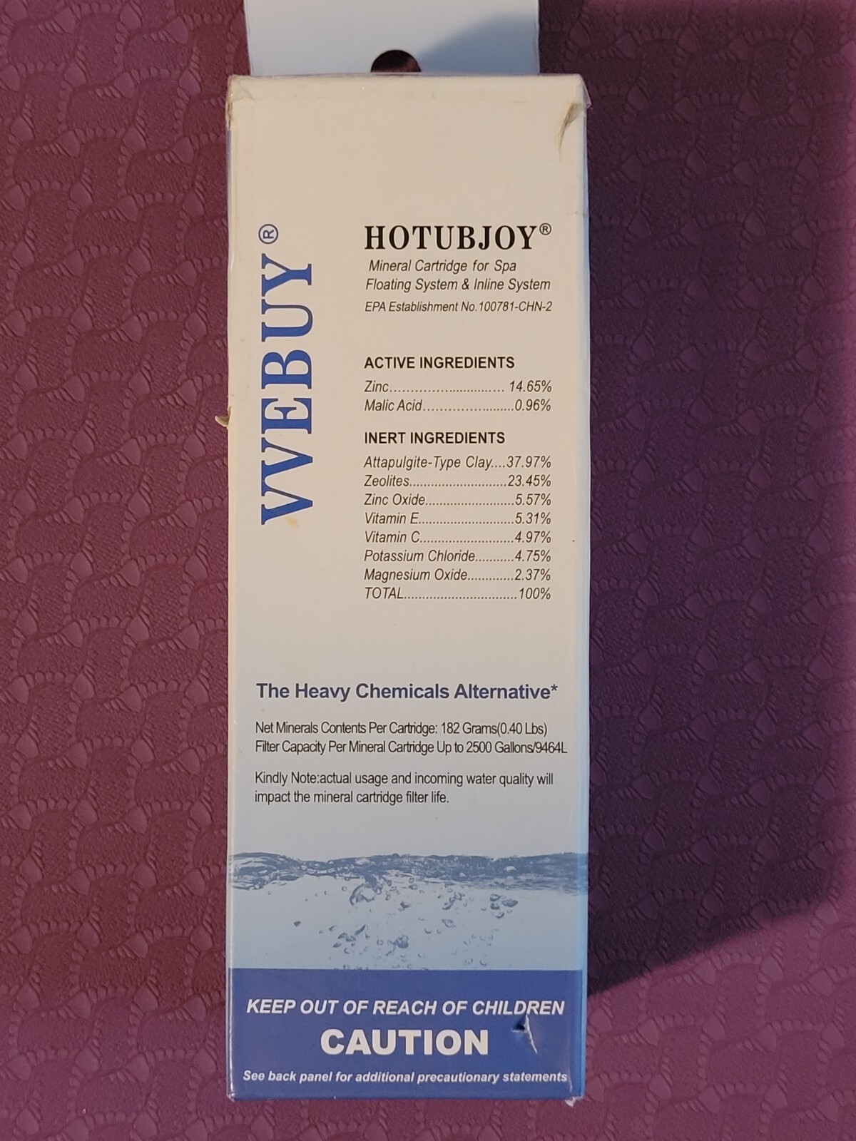 HOTUBJOY Mineral Cartridge for Spa Floating & Hot Tub Inline System