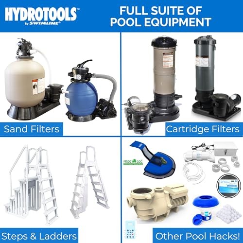 SWIMLINE HYDROTOOLS Manual Pool Vacuum Head Attachment For Inground & Above Grou