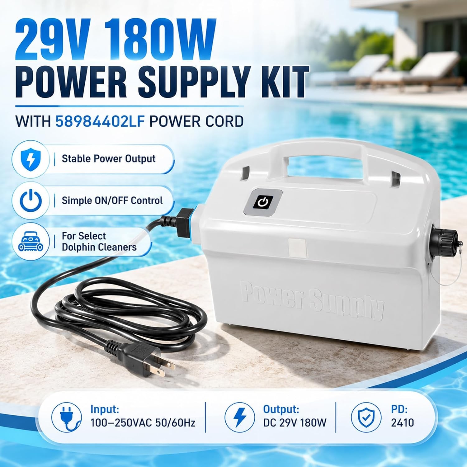 9995670-US-ASSY Power Supply Unit Replacement for Maytronics Dolphin 2001, 3001