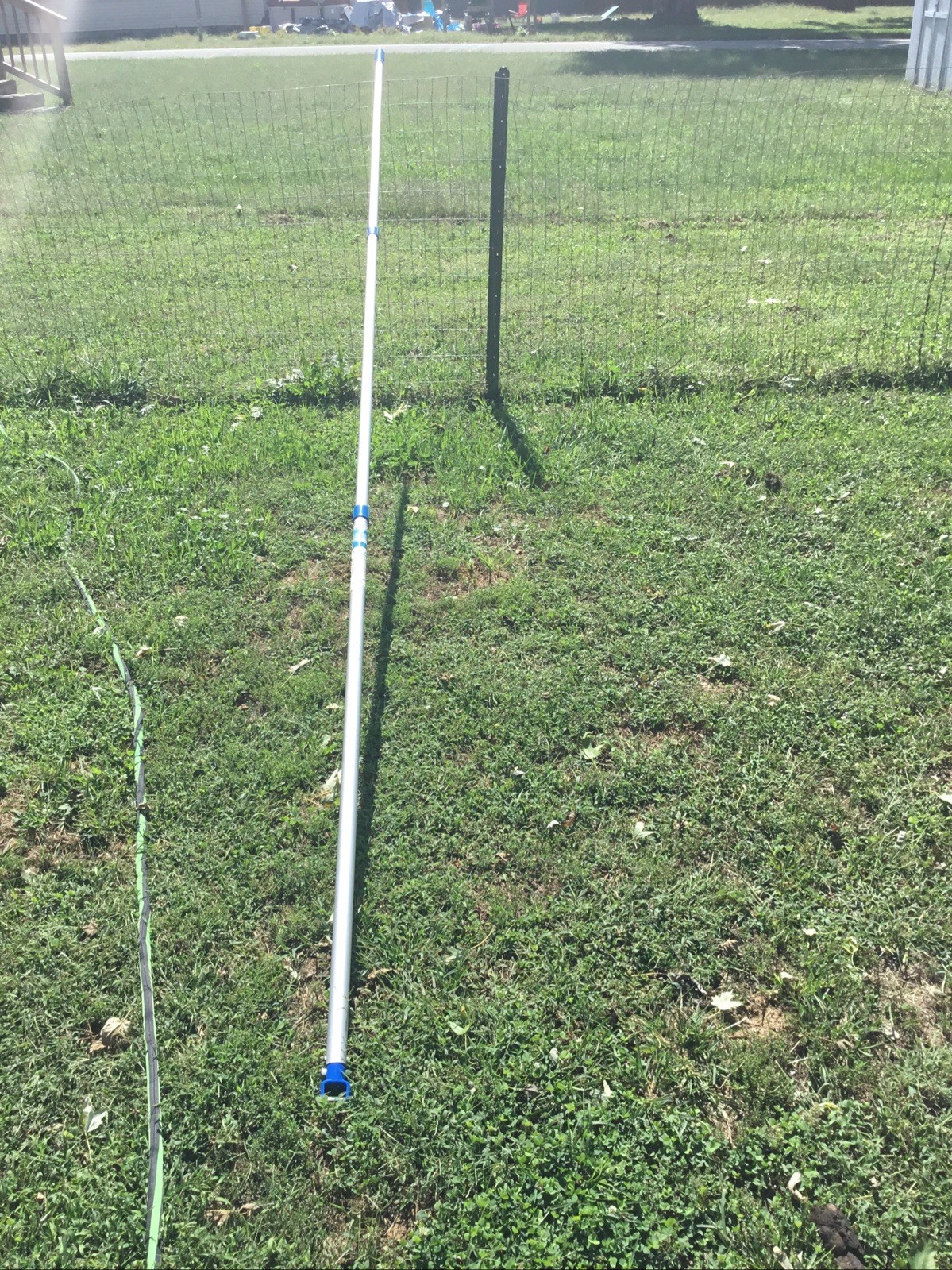 Adjustable 12-Foot Pool Cleaning Pole – Stylish Aluminum Telescoping Design