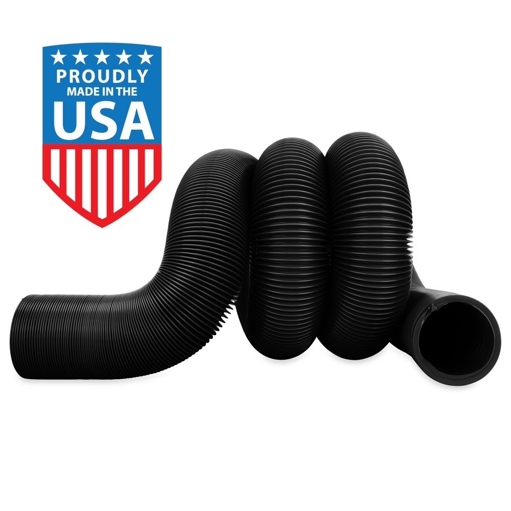 RV 20-Foot Sewer Hose 3-Inch Opening, 12 Mil of HTS Vinyl, Black (39615)