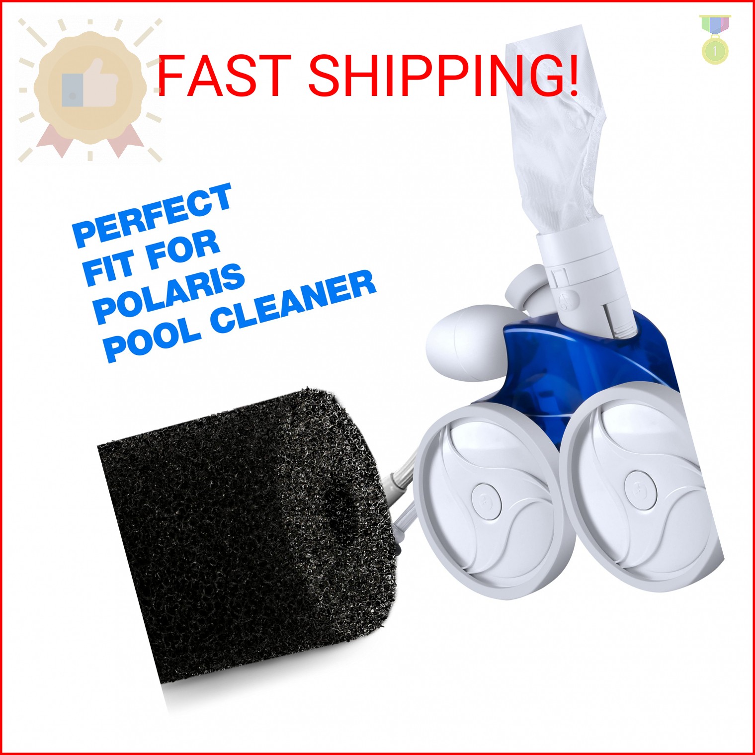 MUSCCCM for Polaris Pool Cleaner Parts, 12 Pack Sweep Hose Tail Scrubbers Replac