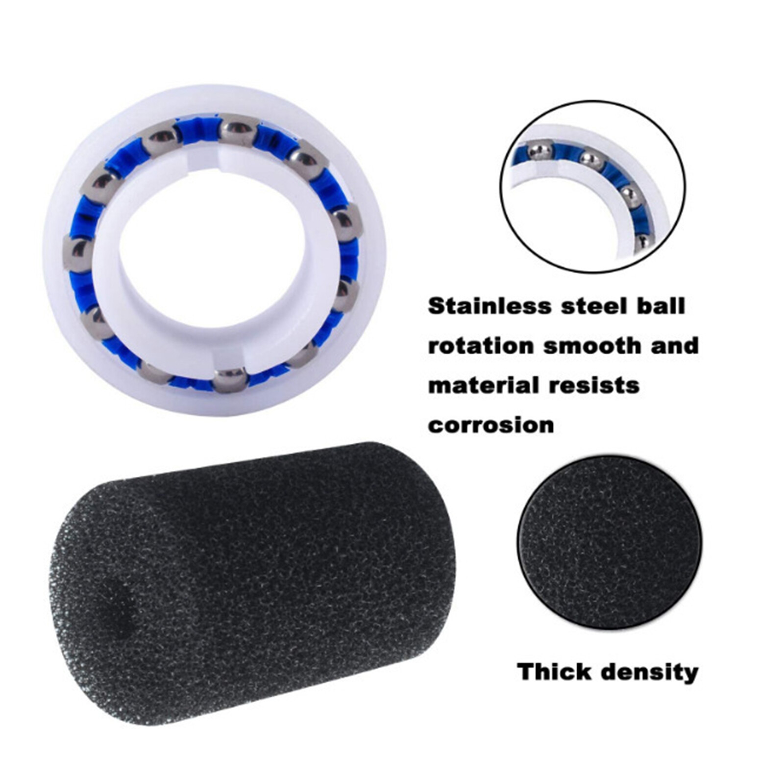 Tire Sweep Tail Scrubber Ball Bearing Wheel Kit For Polaris Pool Cleaner 180 UE