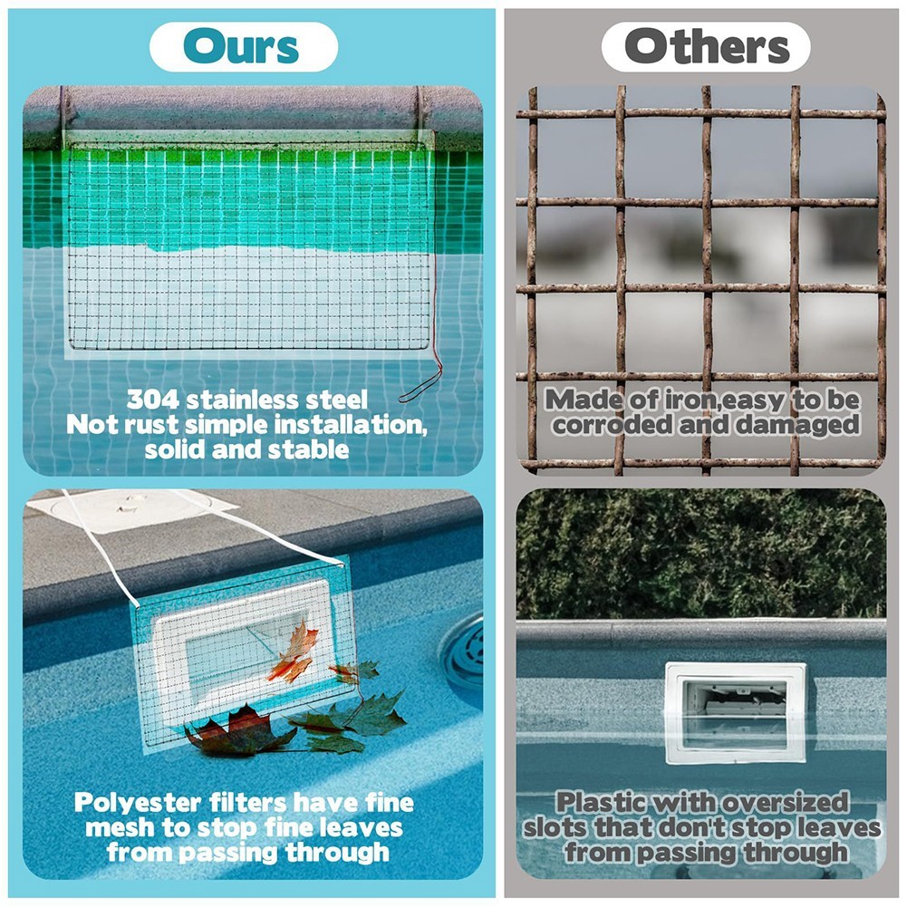 Skimmer For Pool Pool Skimmer Guard Easy To Install Rust-resistant Material