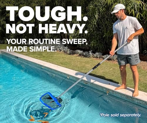 Danny&rsquo;s Pool Products Heavy Duty Pool Skimmer Net Leaf Rake for Cleaning