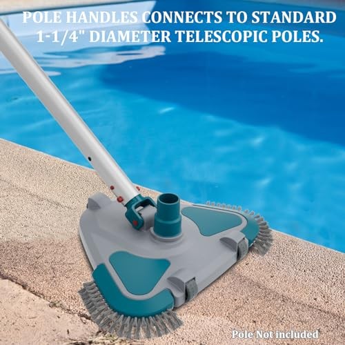 Upgrade Pro Weighted Triangular Pool Rotative Vacuum Triangle Pool Vac Head