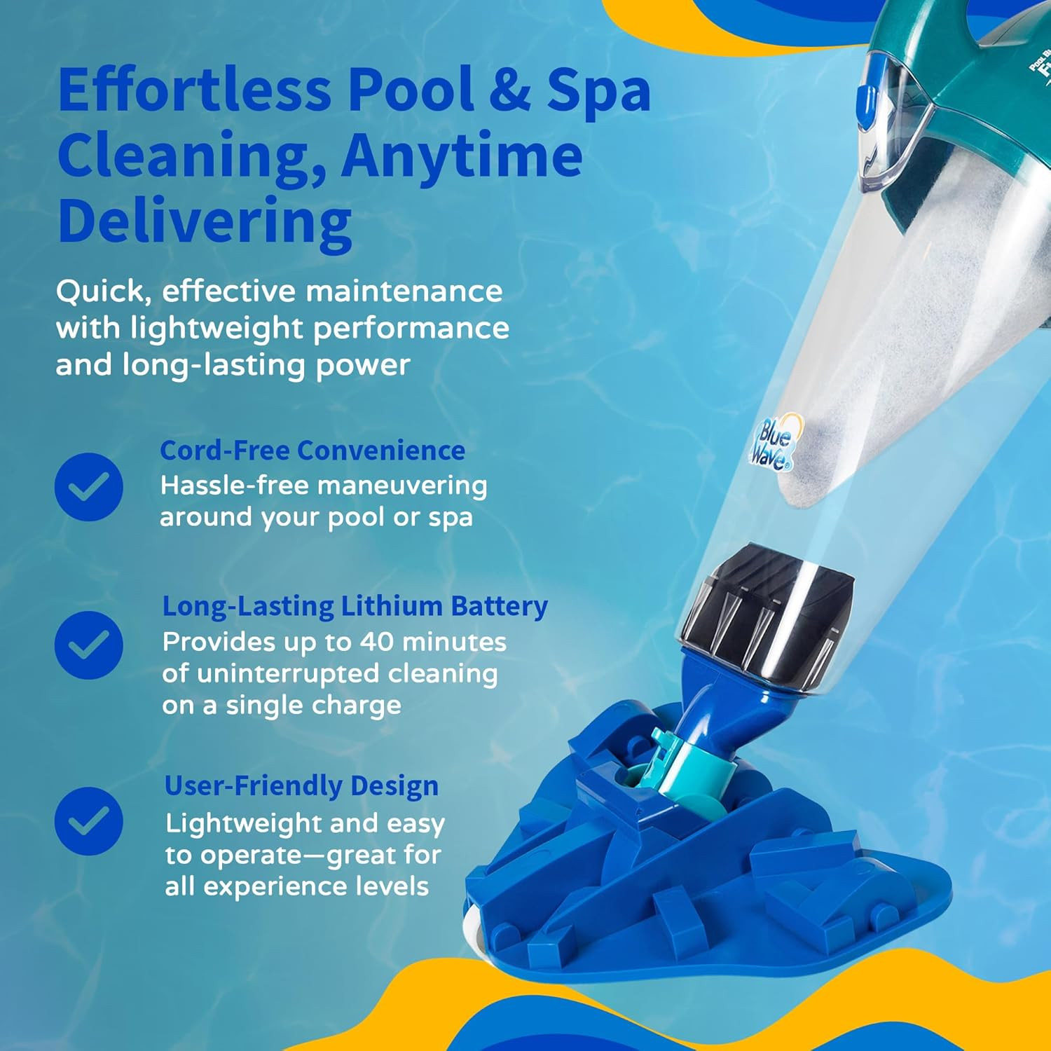 Pool Blaster Fusion PV-10 Hand-Held Lithium Cleaner, Blue Replacement Part