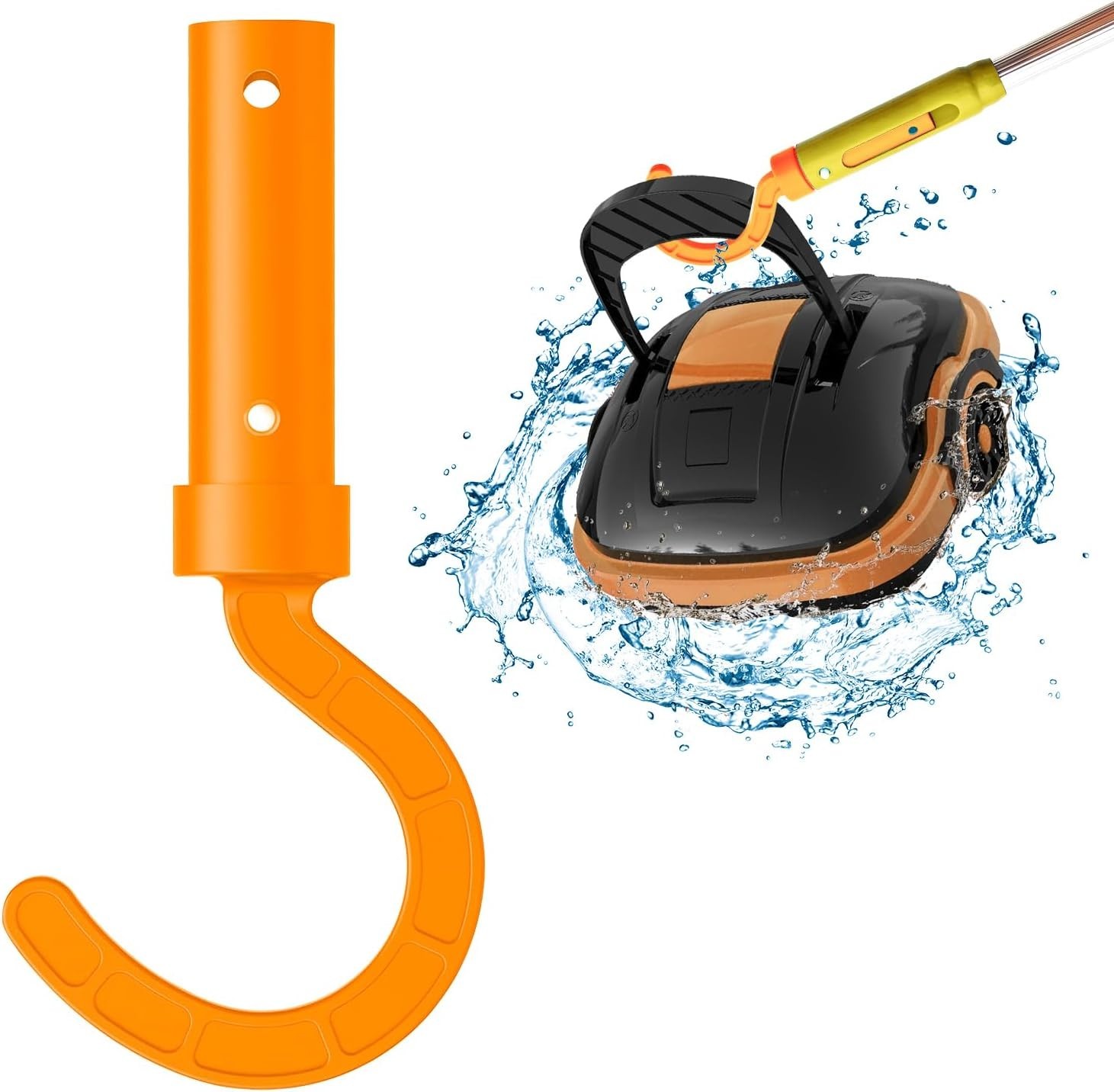 Compact Robotic Pool Cleaner Accessory Hook – Durable ABS Design, Easy Storage