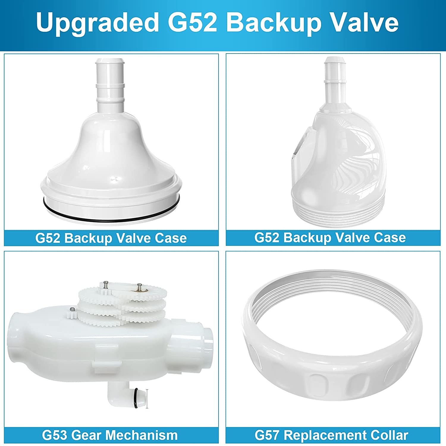 Fit Polaris 180 280 380 Pool Cleaner G52 Backup Valve Upgraded Crack Resistant