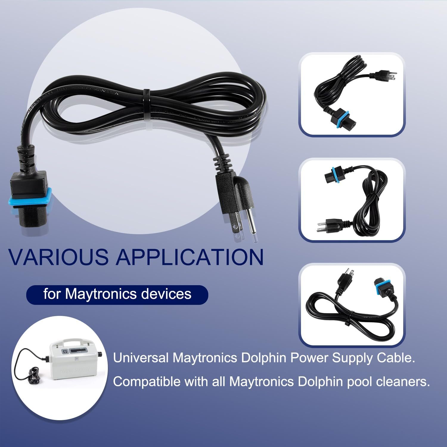 for Maytronics Dolphin Power Cord Dolphin Cleaner Digital Power Supply 58984402L