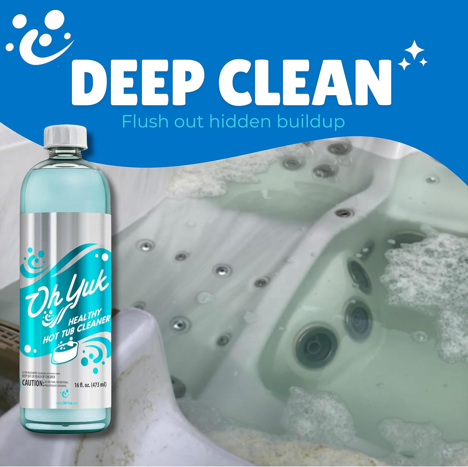 Healthy Hot Tub Cleaner, Hot Tub Cleaner for Indoor and Outdoor Hot Tubs