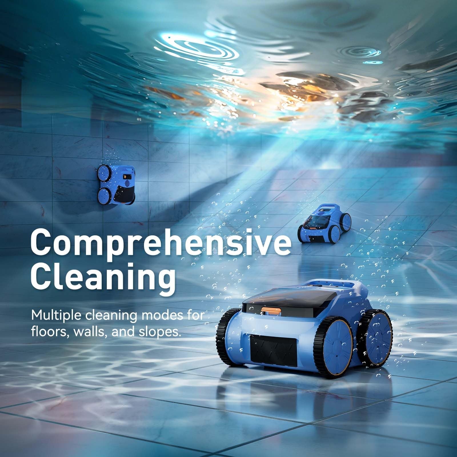 Seauto SAT 20 Robotic Pool Vacuum up to 180 Mins Run Time up to 2000 sq.ft