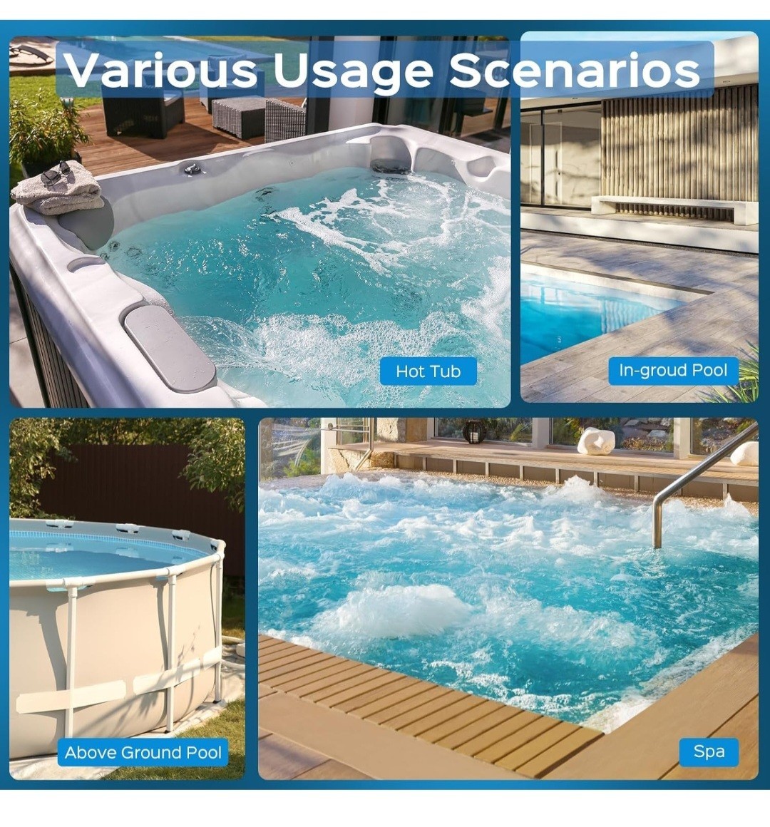 Handheld Pool or Hot Tub Vacuum – Cordless- long battery life