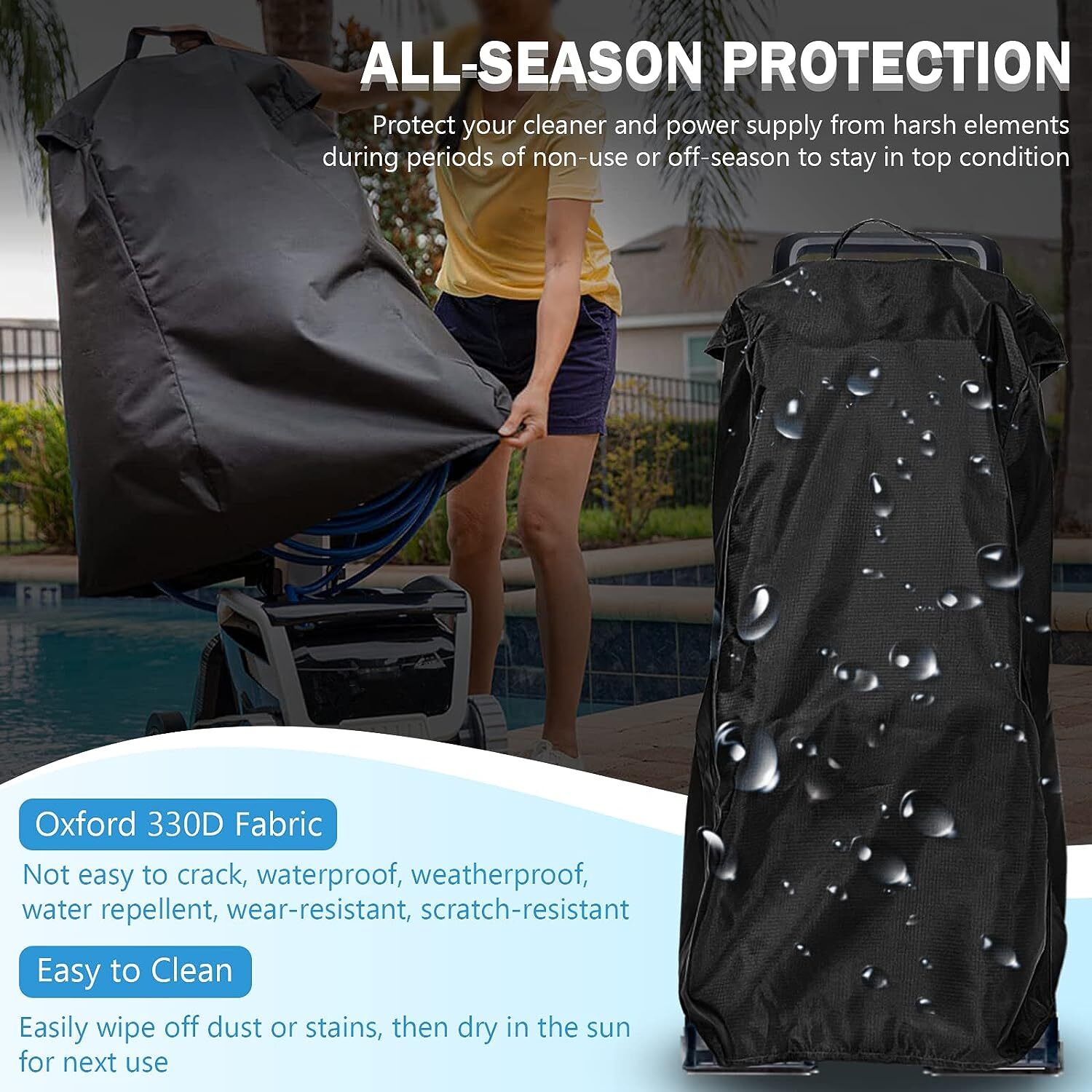 Swimming Pool Cleaner Premium Caddy Cover for Dolphin Caddy 9991795-R1