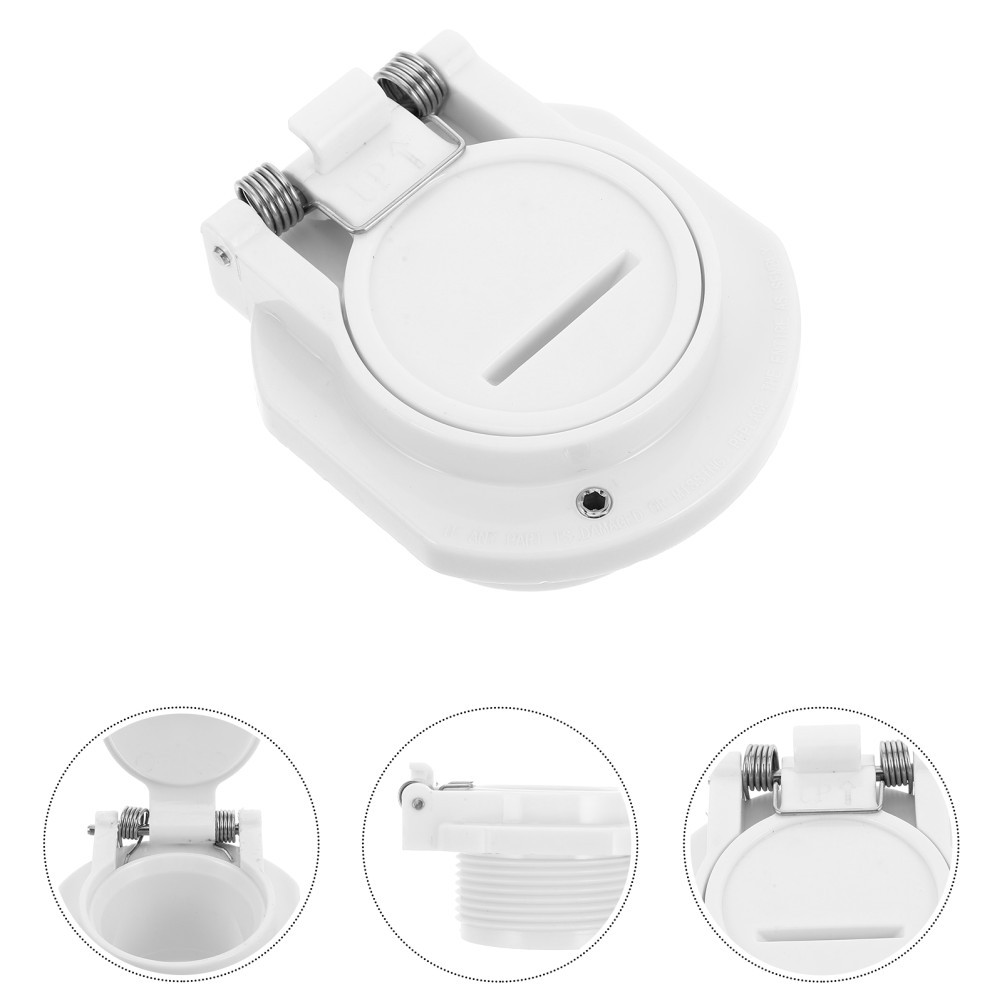 Rotation Pool Vacuum Safety Lock Replacement White Plastic 7.50X6.50X4.00 cm