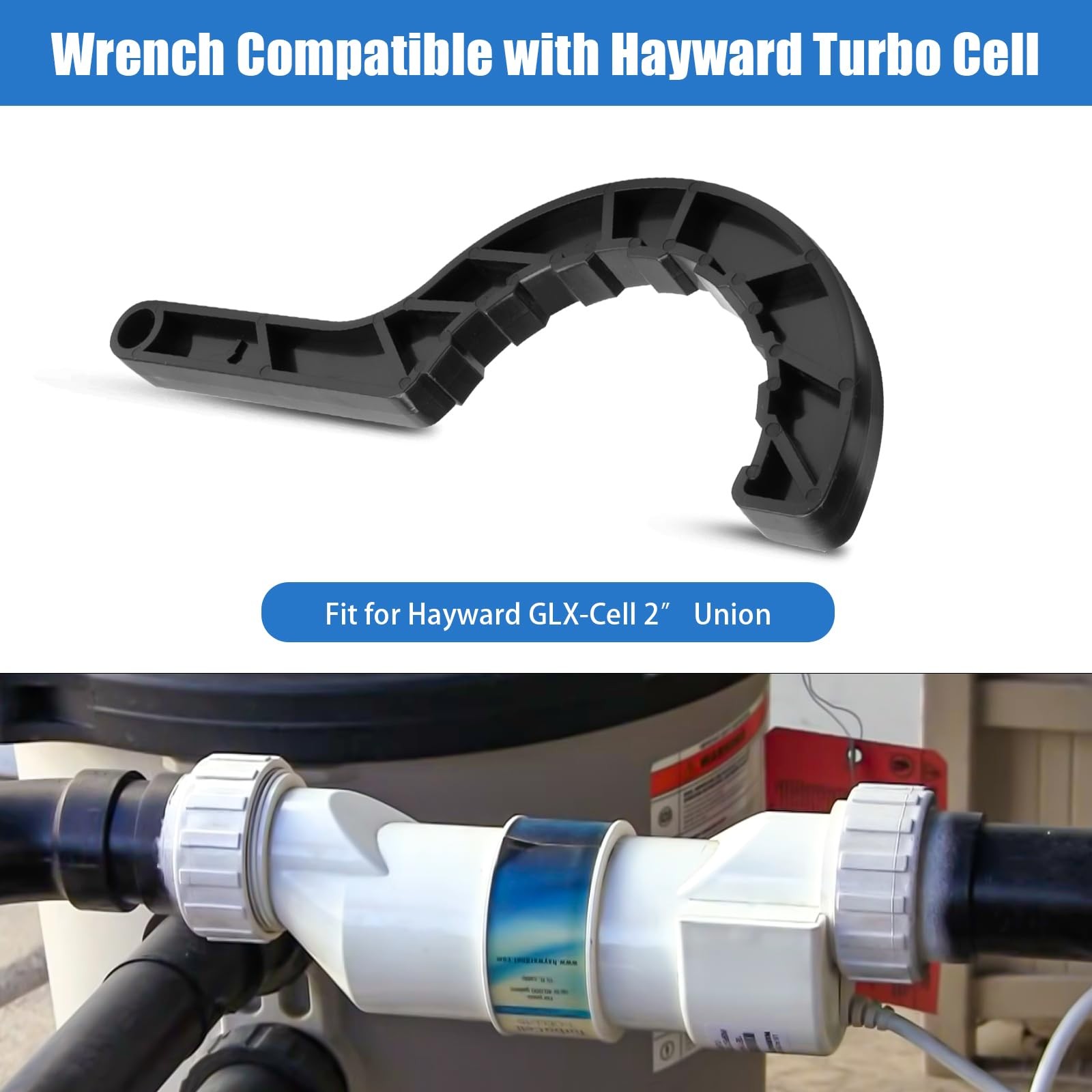 Salt Water Chlorinator Pool Tool Wrench with Hayward Turbo Cell, Fit for Hayw…