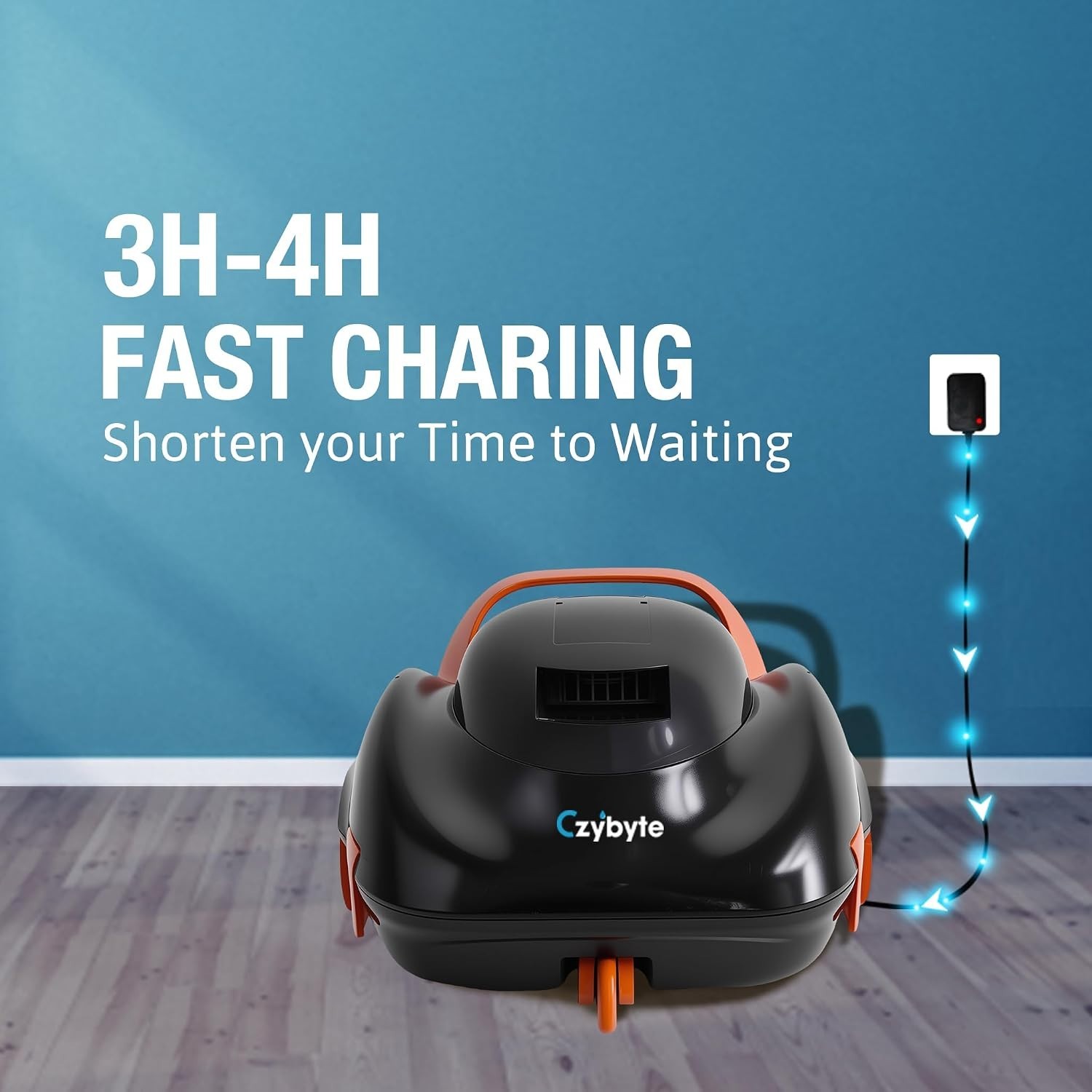 Battery-Powered Cordless Pool Cleaner with Touch Control & 120-Min Cleaning Time
