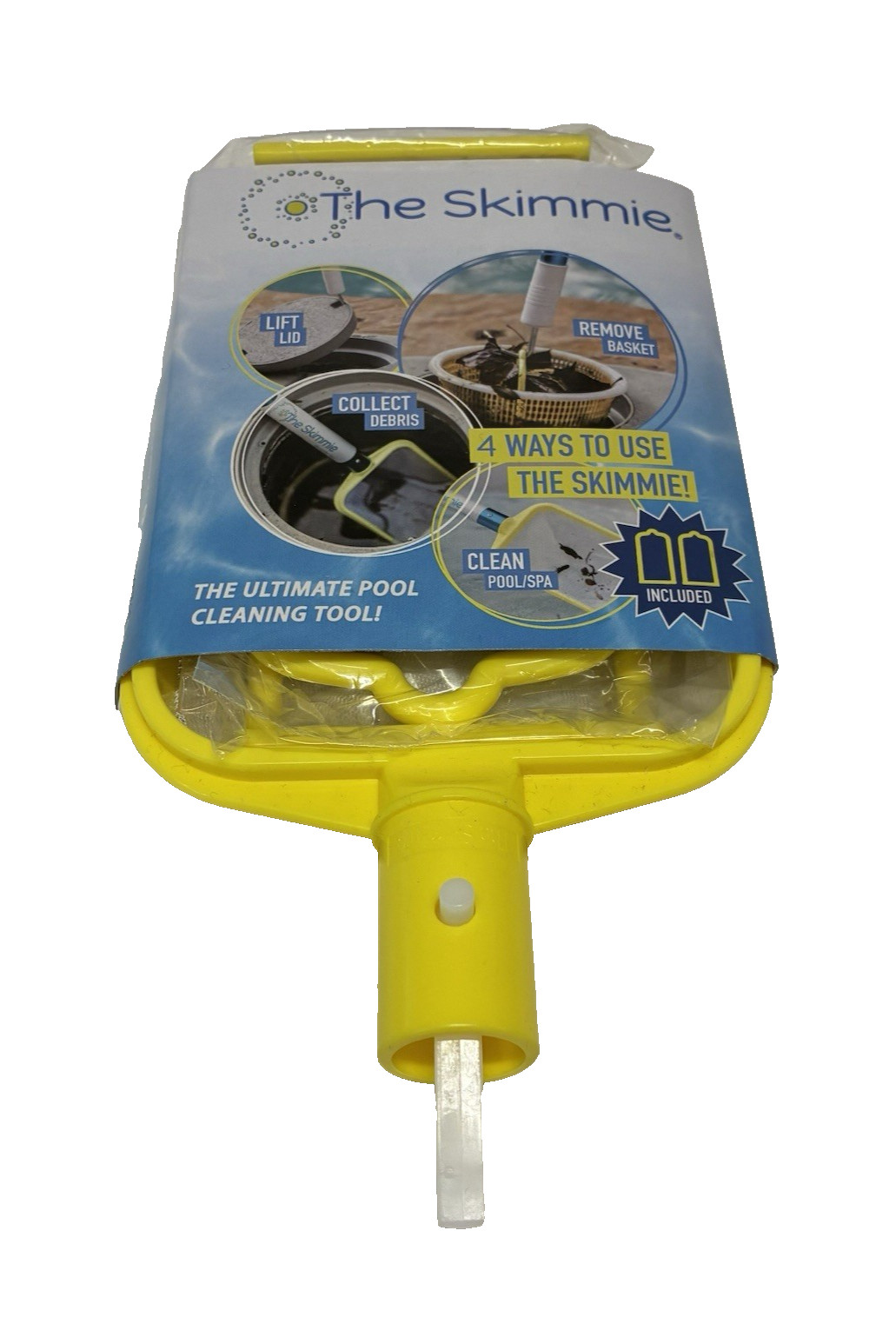 The Skimmie Ultimate Pool Spa Cleaning Tool Collect Debris Remove Basket Lid