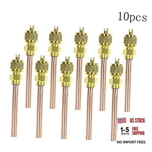 10PCS Stem HVAC AC Schrader System Vacuum 1/4&Prime; SAE1/4&Prime; OD2.75&Prime; AC
