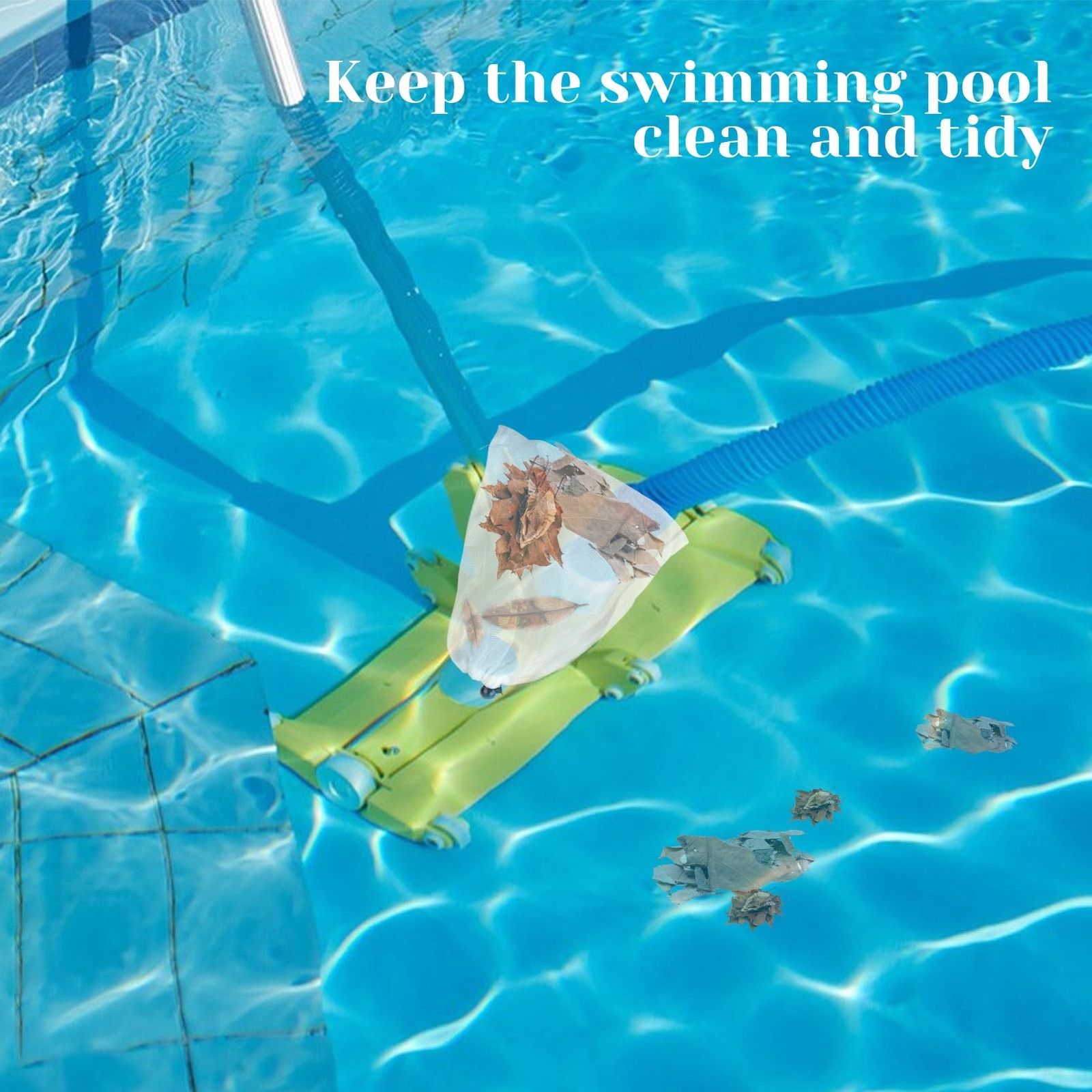 4 Packs Pool Vacuum Filter Bag for Leaf Vacuum Pool Cleaners, 24 x 18 Inch Fi…