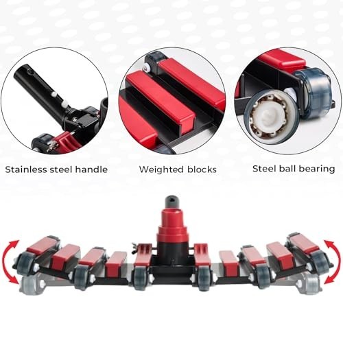 14&Prime; Heavy-Duty Pool Vacuum Head with Wheels – Extra-Wide, Flexible & Weighted Cl