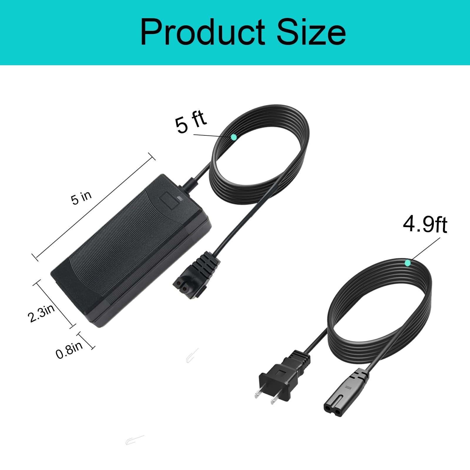 26V Adapter Charger for 21.6V Robotic Pool Cleaner – Compatible with Seauto Crab