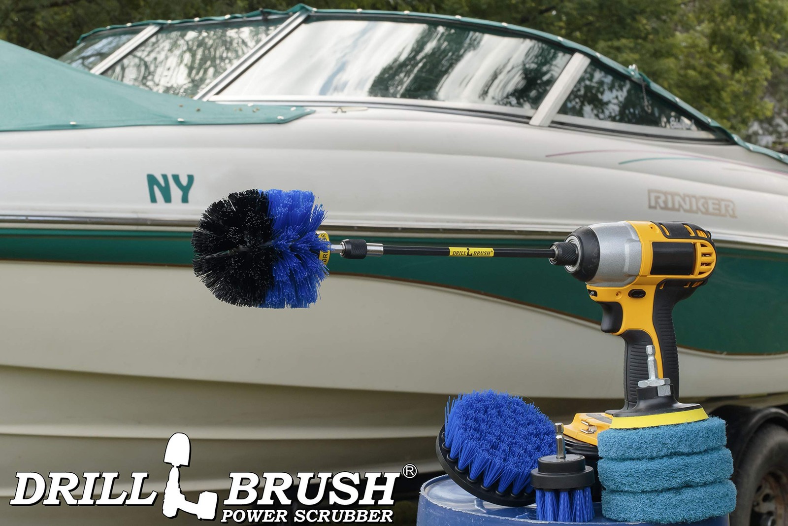 Drillbrush Cleaning Tools – Cordless Drill Accessories – Drill Brush Scrubber…