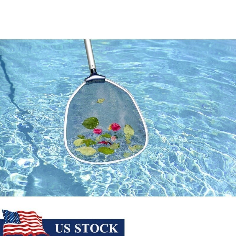 Commercial Swimming Pool Leaf Skimmer Heavy-Duty Aluminum Frame Nylon Mesh Net